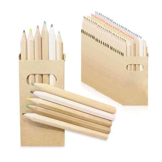 Set de 25 cajas de lápices colores niños y niñas – perfecto para regalo cumpleaños niños colegio – 6 lápices de colores por caja – ideal pack pinturas para niños aumenta su creatividad