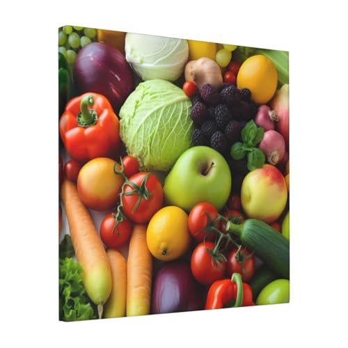 Impression sur toile esthétique haut de gamme légumes 40cm