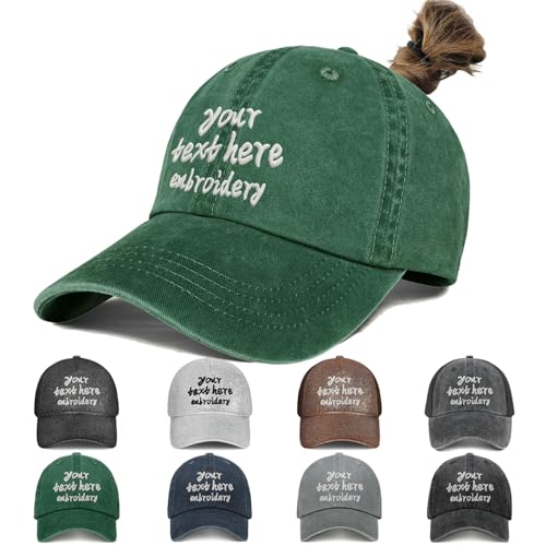 Gorra de béisbol bordada personalizada para mujer miniatura 1