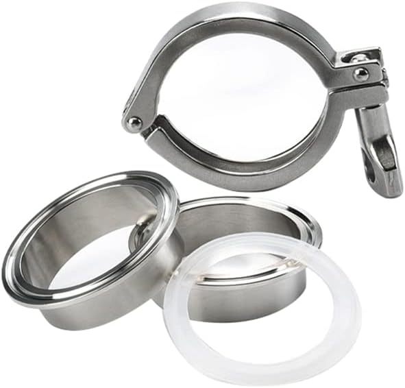 Screw Worm Drive Hose Clamp Cap Clamp Single Chuck Connection Cup Mouth Fast Loading Heavy Clamp - (Color: Silver)