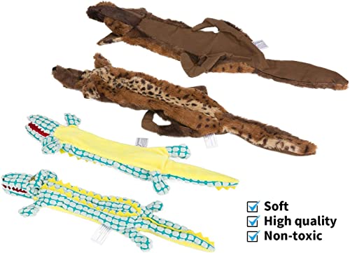 Azssmuk Dog Squeaky Toys No Stuffing, Plush Pet Toy Puppy Chew Toys For Small Large Animals Set (3Pcs) #TOP4