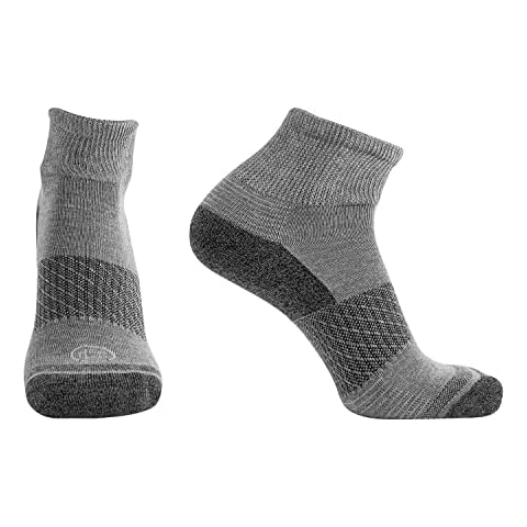 Doctor's Choice Diabetic Ankle Socks, Half-Cushioned, Non-Binding, 2pk, Charcoal, X-Large Cover