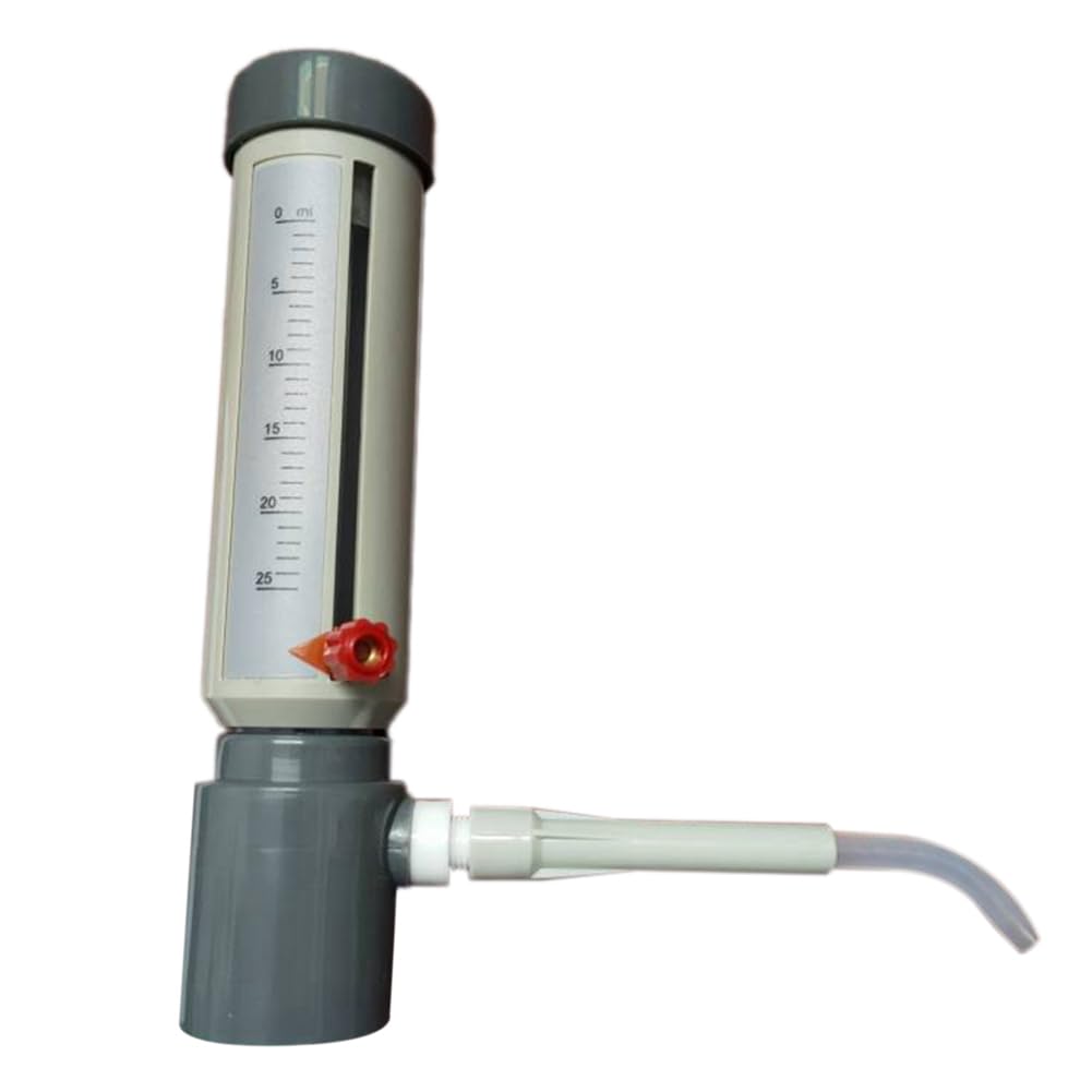 Dispenser per bottiglie da laboratorio, distributore di liquidi semiautomatico, tipo di manicotto, 5-25 ml