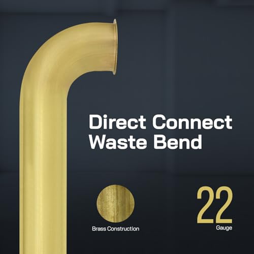Highcraft T22112A Waste Arm Direct Connect, Brass