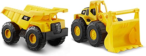 CatToysOfficial Toy Construction Vehicle 2 Pack, Yellow - Improved.