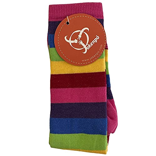 Kit Galocha + Meia Infantil Jokenpô Feminina Listradinha