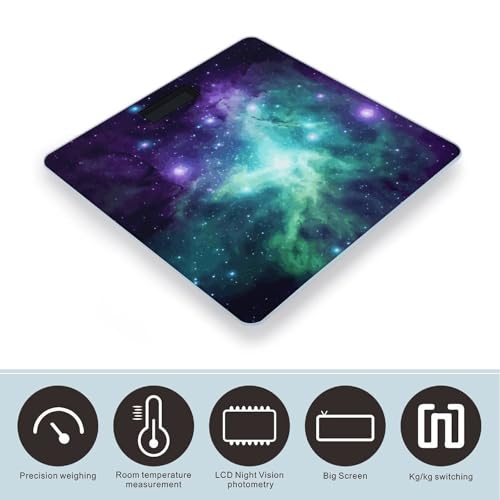 Green Blue Purple GalaxyScale para peso corporal con LCD miniatura 3