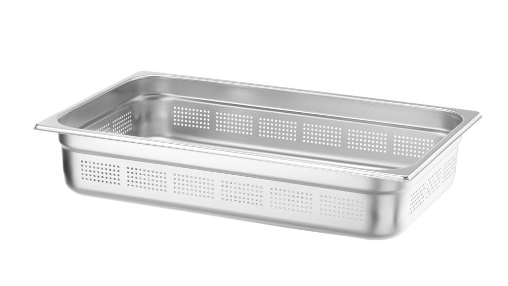 HENDI Gastronormbehälter, perforiert, 14L, GN 1/1, (H) 100mm, Edelstahl