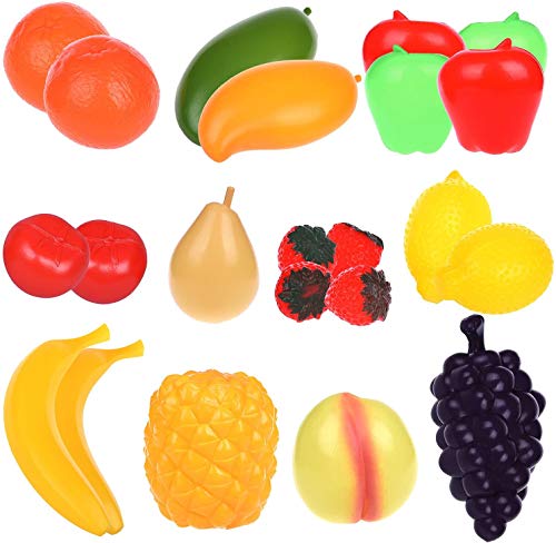 Liberty Imports Life Sized Bag Of Fruits | Realistic Play Food Set | Kids Kitchen Accessories #TOP2