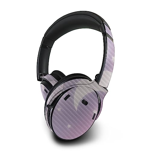 Image of MightySkins Carbon Fiber Skin Compatible with Bose QuietComfort 45 Headphones Baby Moon | Protective, Durable Textured Carbon Fiber Finish | Easy to Apply | Made in The USA