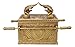 Ebros Matte Gold Holy Ark of The Covenant with Ten Commandments Rod of Aaron and Manna Religious Decorative Figurine Trinket Box Collectible Judaic Israel Historic Model Replica (1:8 Scale 9.5