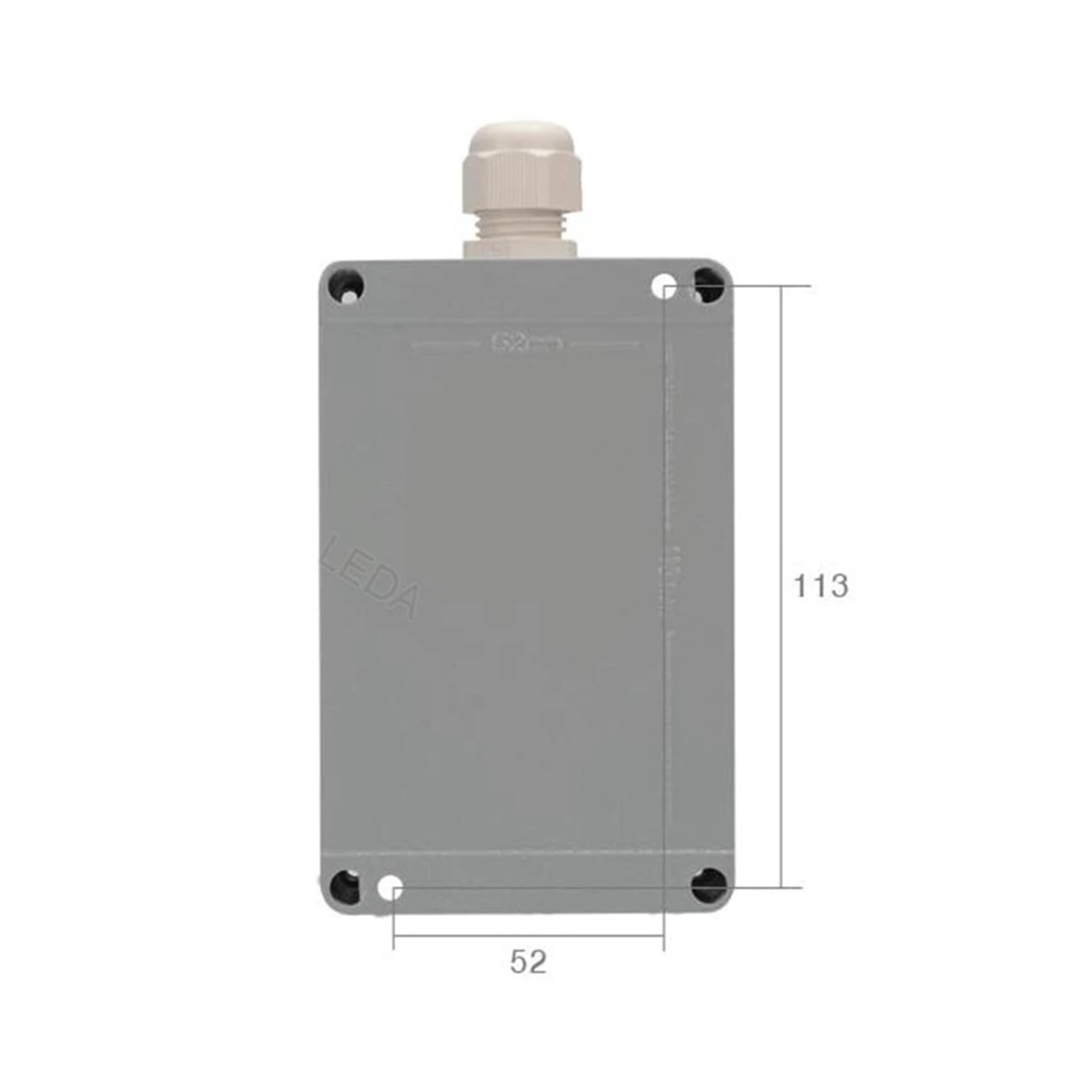 Caja de control con interruptor de botón pulsador Caja metálica impermeable for proyectos electrónicos, IP65, caja for proyectos eléctricos(6 hole heighten)