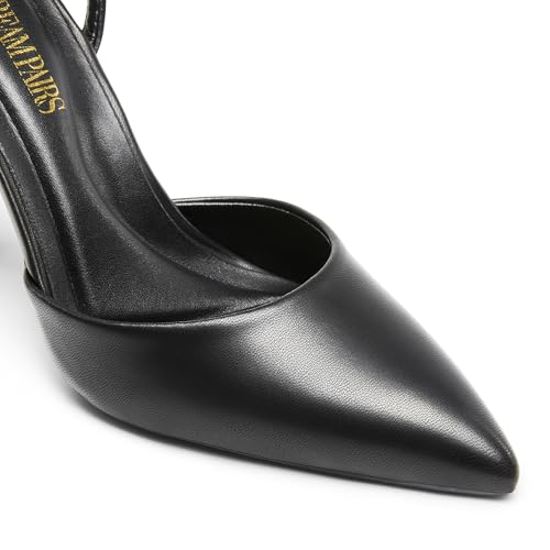 Image of DREAM PAIRS Pointed Toe Heels Ankle Strap Pumps | Closed Toe,3.94-Inch High Heels,Party Wedding Sexy Dress Shoes for Women