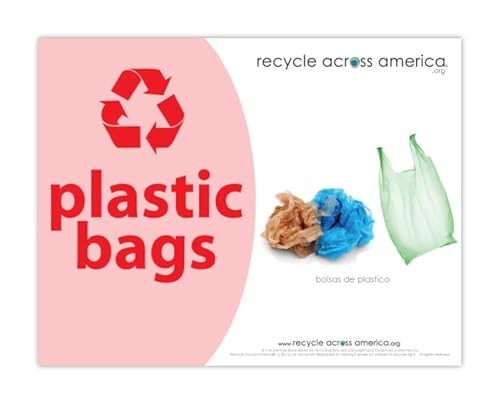 Recycling Labels for Batteries, CFLs, and Plastic Bags