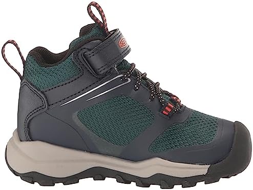 KEEN Wanduro Mid Height Waterproof Easy On Durable Sneaker Hiking Boots, Sky Captain/Sea Moss, 3 US Unisex Big Kid | Image 5