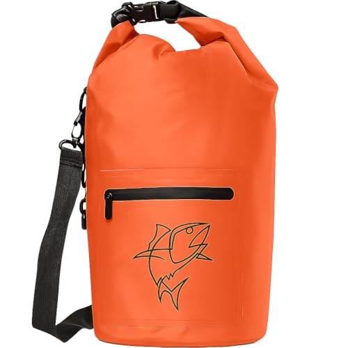 Bolsa seca impermeable de 10L Fish Kill Bags color naranja para kayaking, navegación y actividades al aire libre miniatura 1