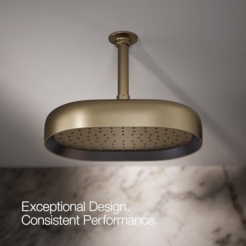 Kohler 26293-G-BV K-26293-G-BV Statement 1F 254MM/10 OBLG RAINHEAD G, Vibrant Brushed Bronze by Kohler - Image 8