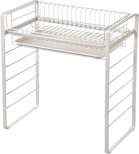 Vilom 伸縮可能 シンク上置きラック 幅44-70cm調整可能 ステンレス鋼製 耐荷重3kg 水切りカゴ 調味料収納 キッチン収納 コンパクト設計 シリコン足付き すのこトレー ゴミ受け皿 コンロ横収納に