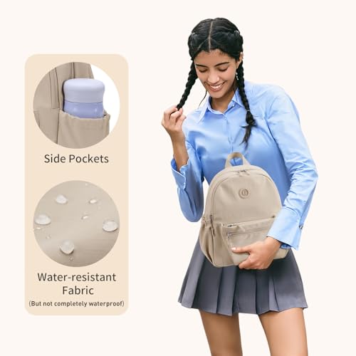 GOLF SUPAGS mini plecak 10 l, 13 l, lekki nylonowy plecak dla kobiet, mały plecak miejski, plecak na co dzień, na zakupy, podróż, Morela, 10 Liters, Plecaki na co dzień