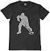 Threadrock Big Boys' Hockey Player Typography Design Youth T-shirt XL Black