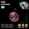 Hella DISC HORN BOX BLACK & RED DISC HIGHTONE 98MM 12V UNIV 012588291
