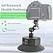 FIFIELD 6in Electric Auto Pump Suction Cup Camera Mount with Aluminum Ball Head Magic Arm, Automatic Air Pump Vacuum Cup, Quick Release Car Mount Compatible with DJI OSMO Pocket 3 Insta360 iPhone