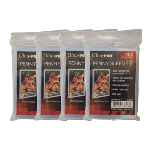 Ultra Pro Lot de 400 pochettes standard pour cartes Penny - Pour cartes à collectionner comme les cartes Pokemon Magic - Taille standard - Transparent