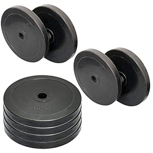 MAXSTRENGTH 20/40/60/80/100 kg Weight Plates Set Olympic Discs 2″ or 5cm Barbell Bar Hole Weightlifting Bodybuilding Power Weight Strength Training Fitness Gym Home Exercise