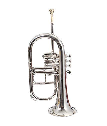 Flugelhorn Instrumento musical de latón de tono bajo para estudiantes intermedios con funda rígida acolchada