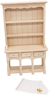 Didiseaon Móveis Para Casa Móveis Em Miniatura Furngully Bambu 112 Móveis Em Miniatura Móveis Para Mini Casa Mini Ornamentos Para Casa Ornamentos De Madeira Para Armário De Três Camadas Em