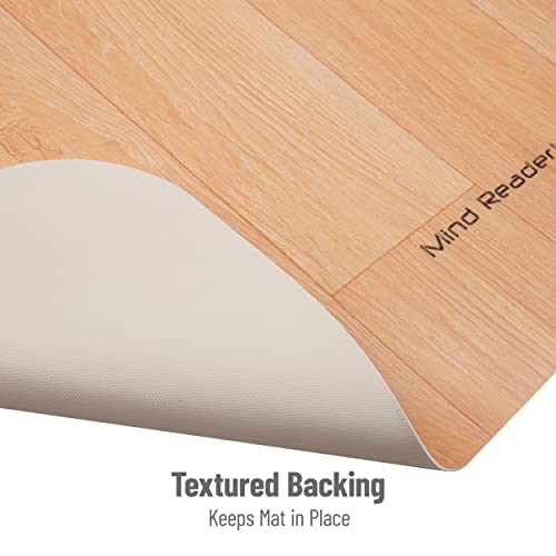 Tapis de sol pour chaise de bureau Mind Reader revêtement robuste haute résistance noir - 8