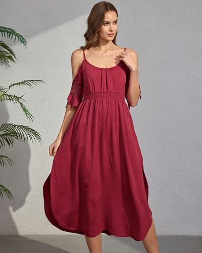 40% Off Women's Summer Spaghetti Strap Midi Dress - Image 4