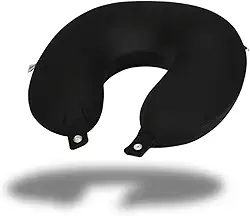 Travesseiro Para Viagem Almofada Nasa Almofada De Pescoço Com Botão, Almofada De Apoio Anatômica Para Avião, Carro E Ônibus, Descanso Confortável, Portátil E Macio, Para Dormir (Cor Sortida)