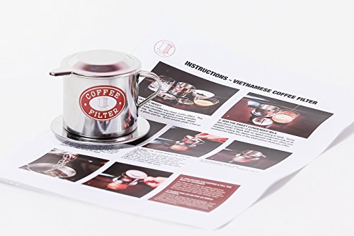 Vietnamese Coffee Phin Filter Set. This kit works well with Trung Nguyen ground Coffee beans. Sizes S to XL in 1, or 2 pack. Screw Down Insert (1, Small (6 oz))