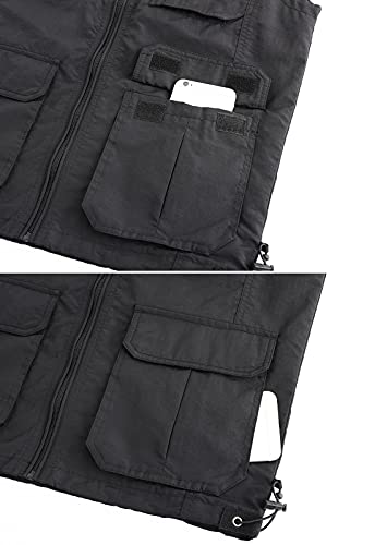 Image of Hbufnha Mens Lightweight Vest Work Travel Safari Sport Jacket Padded Puffer Vest