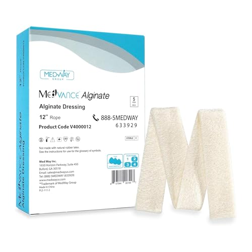 MedVance TM Alginate – Calcium Alginate Dressing, 12" Rope, Box