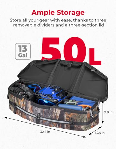 Image of KEMIMOTO Rear Cargo Bag Compatible with Can-Am Maverick X3 Models, Camo