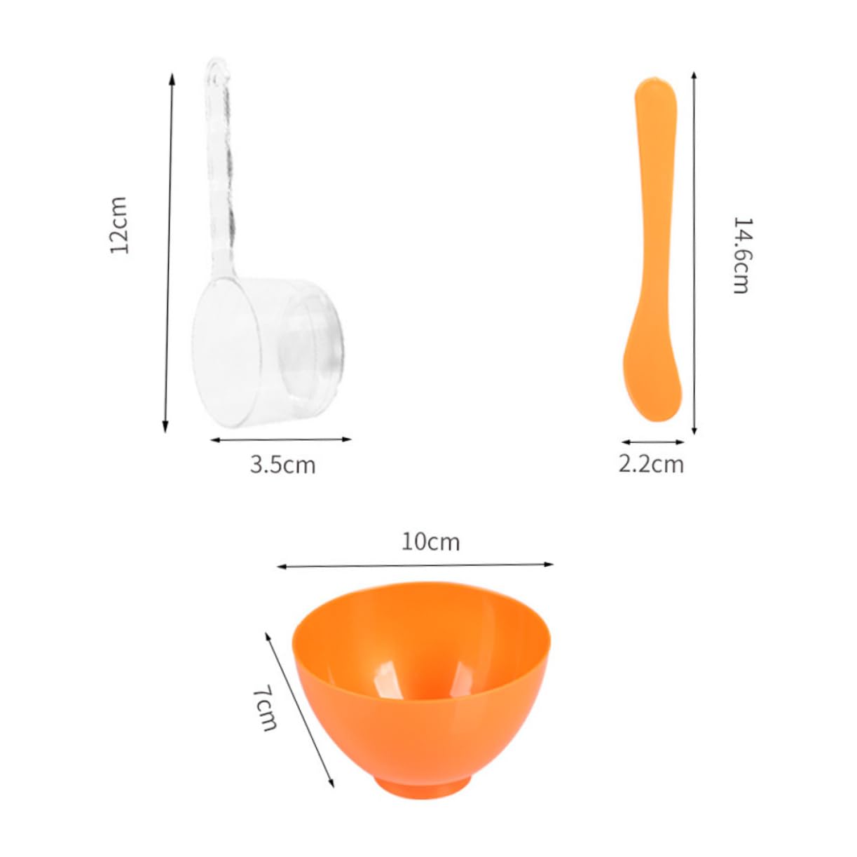 BCOATH Diy Facial Mask Mixing Bowl Set with Brush Spatula 3pcs Bowl for Women Skincare Tool Kit