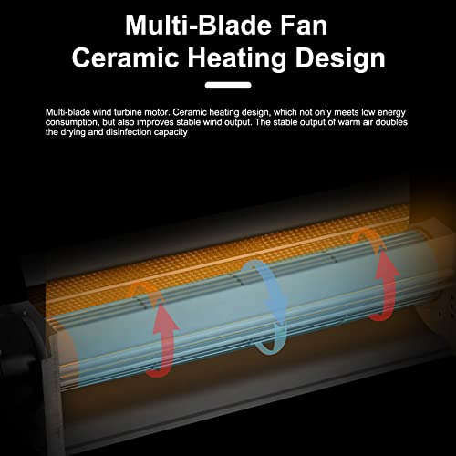 Radiador toallero eléctrico de inducción para baño con pantalla LCD y control de temperatura 4