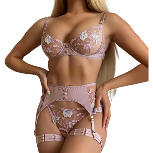 Soutien-Gorge en Mousseline lingerie femme brodée transparente élégante