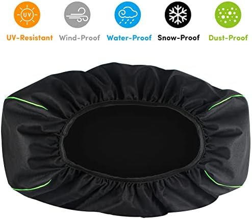 BALAVA Winch Cover,Winch Cover Waterproof,Heavy Duty 600D Oxford Fabric Dust-Proof anti-UV,Suitable for Electric Winches 8500-17500 lbs,22" W x 9.5" H x 7" D-Indoor/Outdoor(Black)