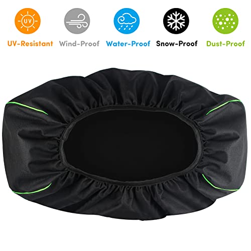 Balava Winch Cover,Winch Cover Waterproof,Heavy Duty 600D Oxford Fabric Dust-Proof Anti-Uv,Suitable For Electric Winches 8500-17500 Lbs,22" W X 9.5" H X 7" D-Indoor/Outdoor(Black) #TOP2