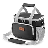 Lifewit Lunchtas voor Mannen Vrouwen Dubbeldek Lunchzak, Grote