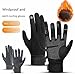 Subzro Ultimate Winter Gloves, Subzro Gloves Mens Waterproof, Subzero Winter Gloves Mens, Waterproof Winter All Fingers Touch Screen Gloves for Outdoor Work (Black,XL)