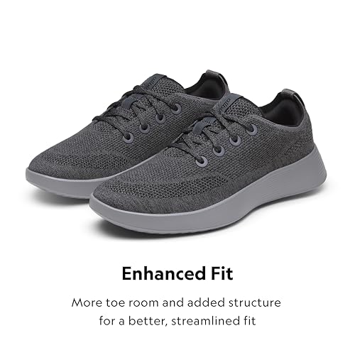 Allbirds Women's Tree Runner Go Everyday Sneakers - Stormy Grey (Medium Grey Sole) - 10 Medium