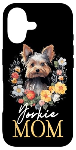 Yorkie Mom Dog Vintage Flowers Yorkshire Terrier Mama Case for iPhone 17