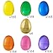 Party City Multi-Colored Fillable Plastic Easter Eggs with Hinge, 1,000 Bulk Count - Blue, Green, Orange, Pink, Purple, Yellow & Metallic Gold Colorful Eggs for Filling with Treats, Candy & Gifts