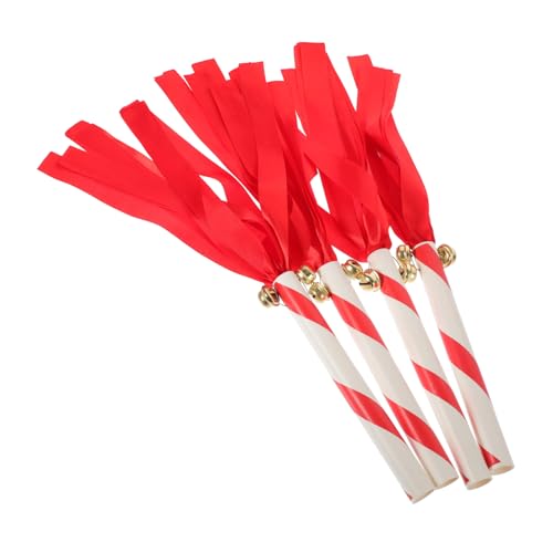 VICASKY Cheerleading Pompom Sticks 4 Pack Kindergarten Sticks Fun Decor for Birthday Parties School Events