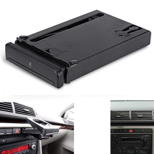 Portavasos para carro B6 B7 2002-2006 plástico negro miniatura 7