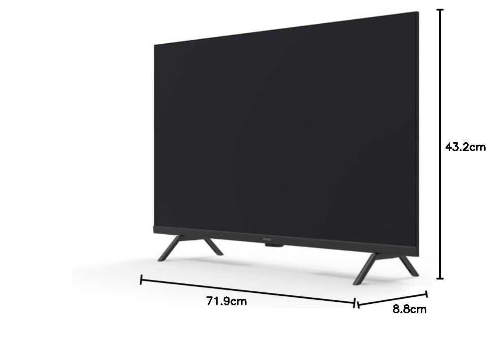 Philips 32PFS6109 HD LED Smart TV - 32-Zoll Display mit Pixel-präziser HD Titan OS Plattform, Funktioniert mit Alexa und Google Sprachassistent – Matt Schwarzer